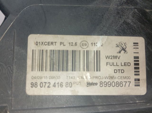 Compre 9807241780 Peugeot/Citroen Luz esquerda