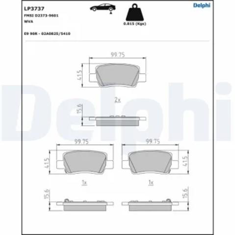Sapatas do freio traseiras de disco Hyundai/Kia 58302AAA40 preço, a partir de 43,43 USD