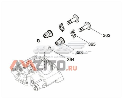 Kit de reparação de suporte do freio traseiro 0980107631 BPW