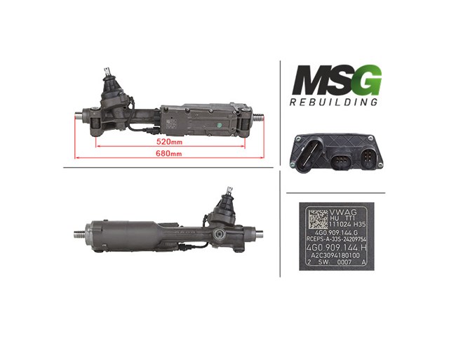 AU402NL00R MSG Rebuilding Cremalheira da direção