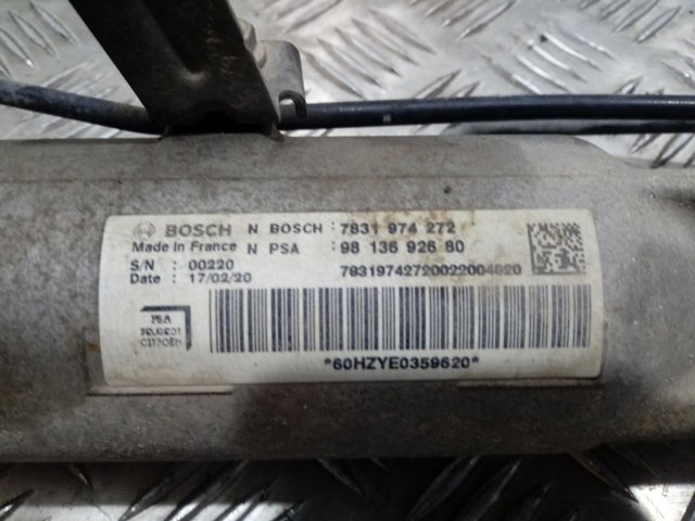Cremalheira da direção 9813692680 Peugeot/Citroen