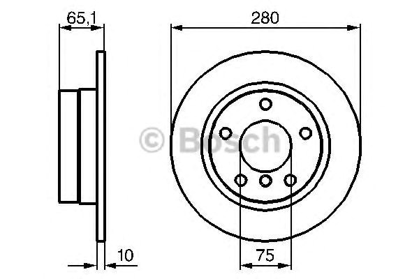 986479217 Bosch Disco do freio traseiro