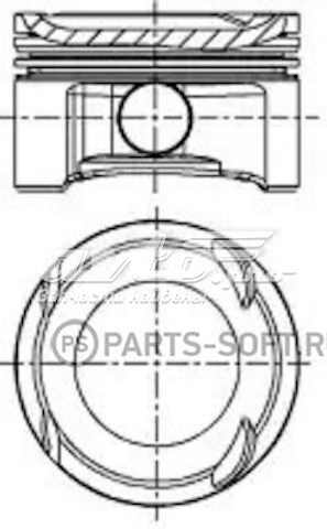Pistão do kit para 1 cilindro, STD Nural 8714130020