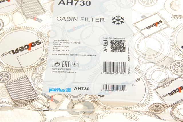 Filtro de salão AH730 Purflux