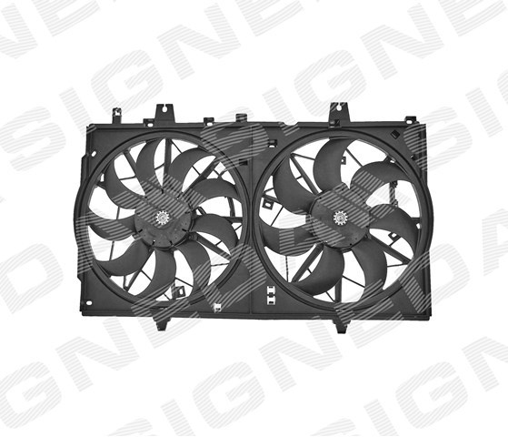 Difusor do radiador de esfriamento, montado com motor e roda de aletas Signeda RDDS67095A