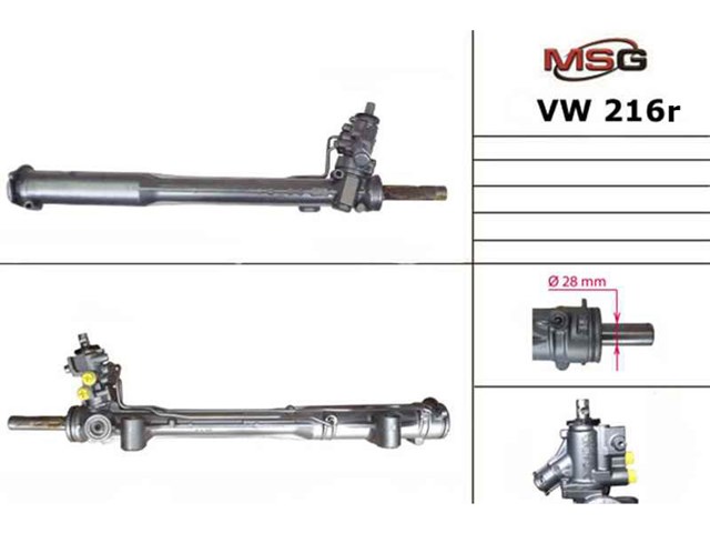 VW216R MSG Rebuilding Cremalheira da direção