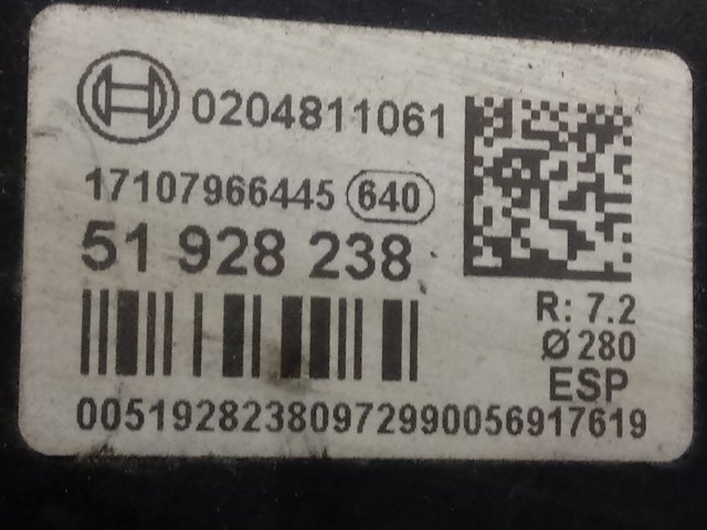 Reforçador dos freios a vácuo 51928238 Peugeot/Citroen