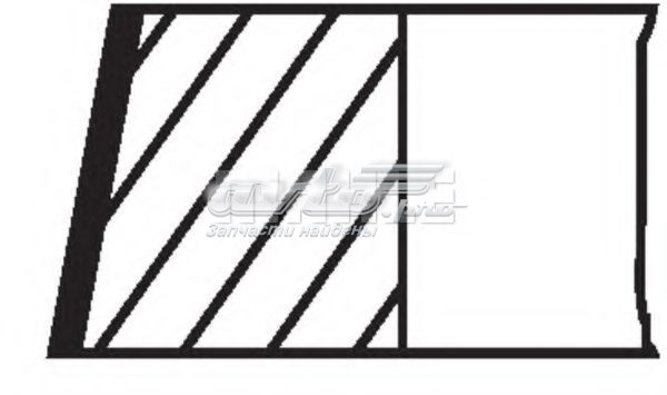 028RS001260N0 Mahle Original Anéis do pistão para 1 cilindro, STD.