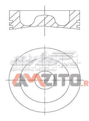 Pistão do kit para 1 cilindro, STD 061PI00128000 Mahle Original