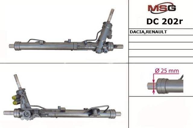 Cremalheira da direção DC202R MSG Rebuilding