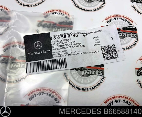 Manômetro para os pneus B6658814064 Mercedes
