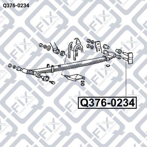 Argola da suspensão de lâminas traseira Q-fix Q3760234 preço, a partir de 17,92 USD