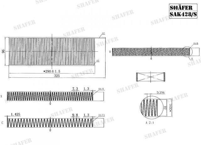 Compre SAK428S Shafer Filtro de salão