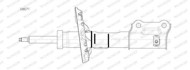 54651G4000 Hyundai/Kia Amortecedor dianteiro