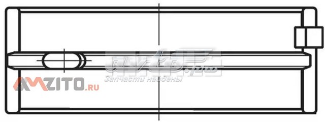 Folhas inseridas principais de cambota, kit, padrão (STD) 037HL21040000 Mahle Original