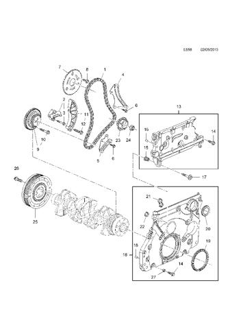 Compre 55500071 General Motors Engrenagem de cadeia da roda dentada de acionamento de cambota de motor