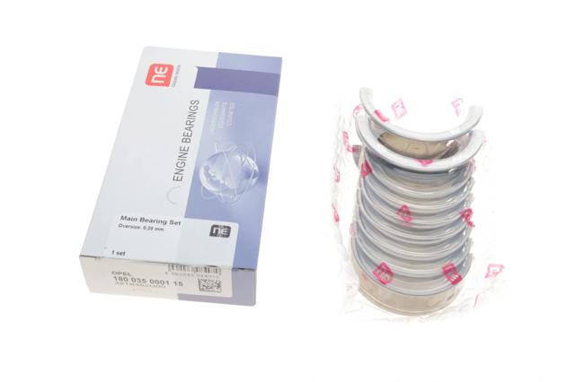 Folhas inseridas principais de cambota, kit, 1ª reparação ( + 0,25) 180035000115 NE/NPR