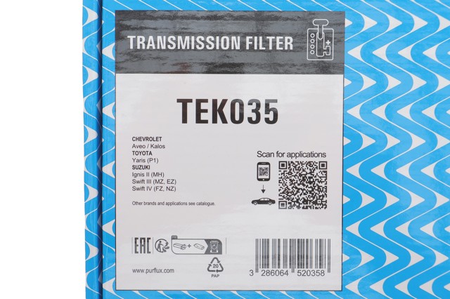 Filtro da Caixa Automática de Mudança Purflux TEK035 preço, a partir de 18,02 USD