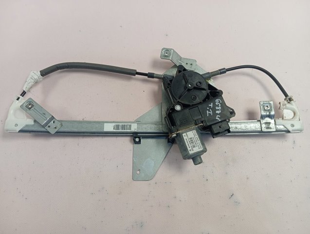 Mecanismo de acionamento de vidro da porta traseira esquerda 9806087180 Peugeot/Citroen