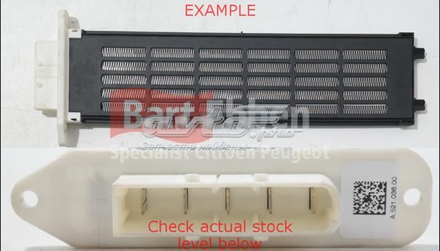 9809015580 Peugeot/Citroen Aquecedor elétrico de ar do sistema de calefacção de salão