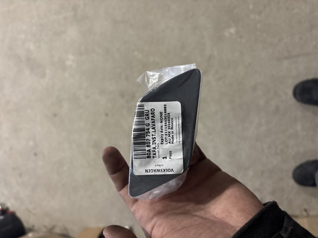 80A807754GGRU VAG Placa sobreposta do injetor de fluido para lavador da luz dianteira