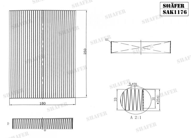 Compre SAK1176 Shafer Filtro de salão