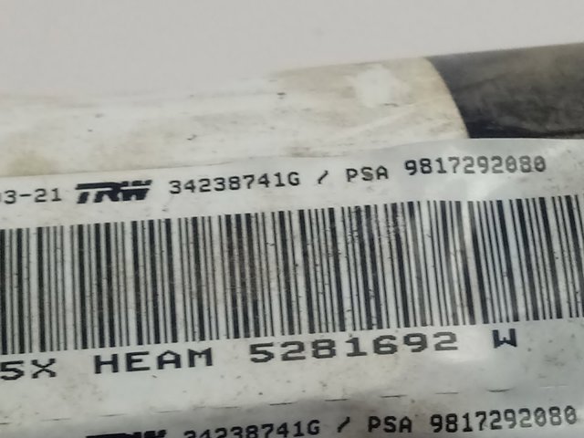 Compre 9817292080 Peugeot/Citroen Cinto de segurança (AIRBAG) de estore lateral direito