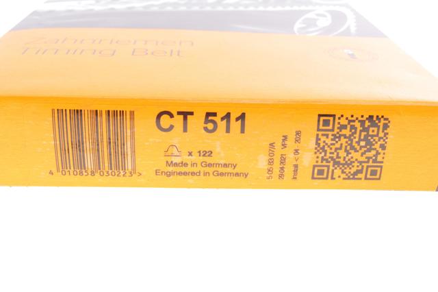CT511 Continental/Siemens Correia do mecanismo de distribuição de gás