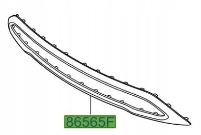 Compre 86565B8AA0 Hyundai/Kia Placa sobreposta (carcaça) de grelha do radiador