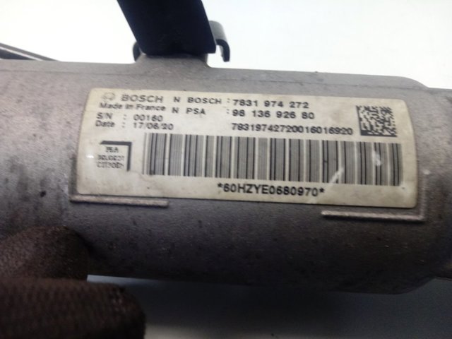 Cremalheira da direção 9813692680 Peugeot/Citroen