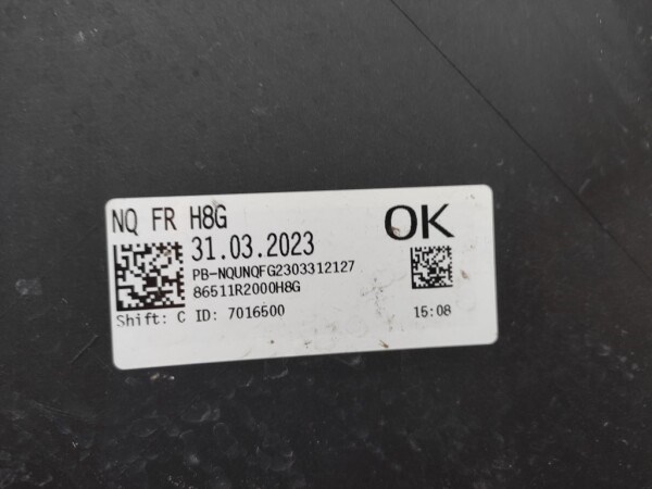 86510R2010 Hyundai/Kia Placa sobreposta do pára-choque dianteiro