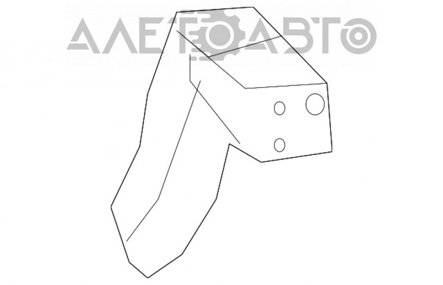 K68244463AB Fiat/Alfa/Lancia Consola esquerda do pára-choque traseiro externo