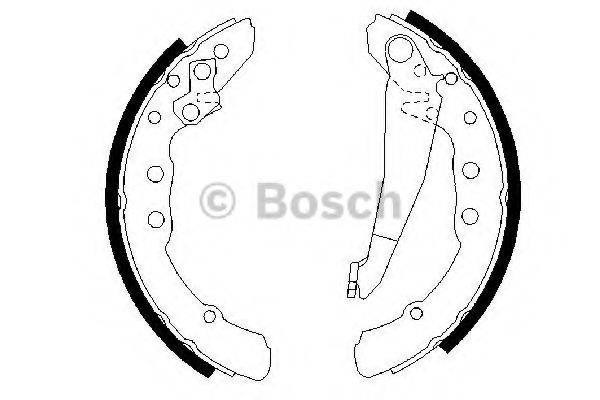 Compre 986487281 Bosch Sapatas do freio traseiras de tambor