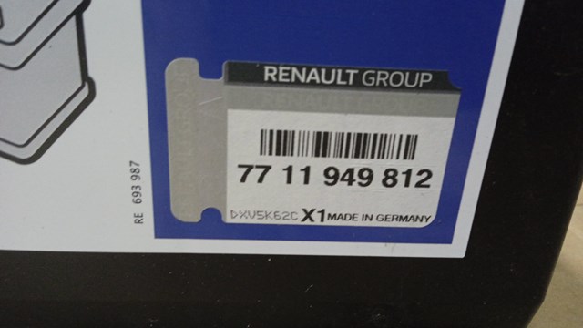 Bateria recarregável (PILHA) Renault (RVI) 7711947964