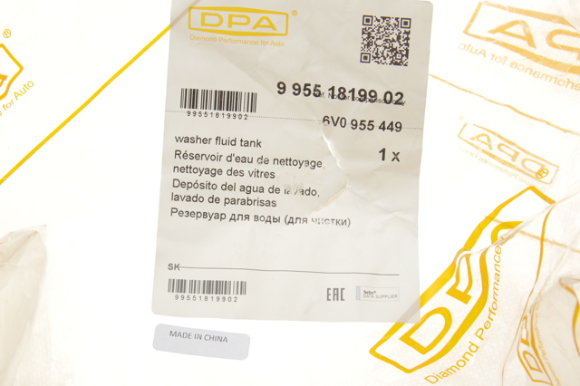 Tanque de fluido para lavador de vidro Diamond/DPA 99551819902 preço, a partir de 41,54 USD