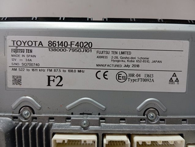  Toyota 86140F4020 preço, a partir de 279,70 USD