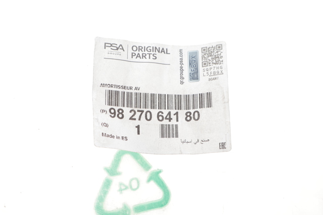 9827064180 Peugeot/Citroen Amortecedor dianteiro direito