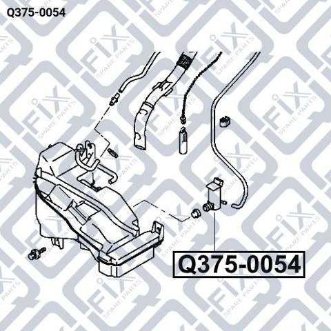 Bomba de motor de fluido para lavador de vidro dianteiro Q3750054 Q-fix