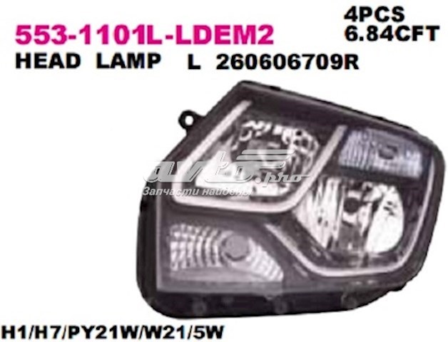 5531101LLDEM2 Depo/Loro/Abakus Luz esquerda