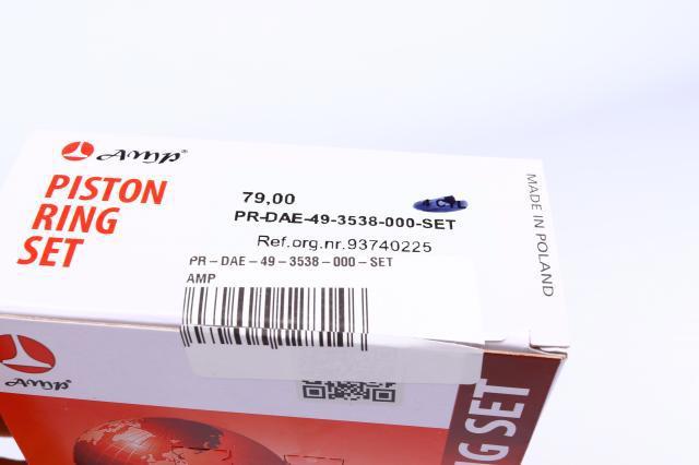 PRDAE493538000SET AMP/Paradowscy Kit de anéis de pistão de motor, STD.