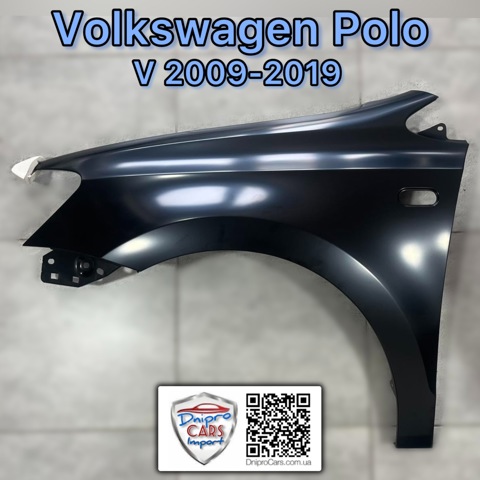 Pára-lama dianteiro esquerdo para Volkswagen Polo V RUS 602, 604, 612, 614