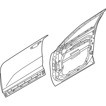 Porta dianteira esquerda para KIA Sorento III UM