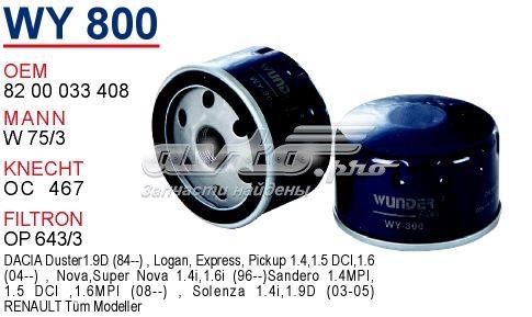 Compre WY800 Wunder Filtro de óleo
