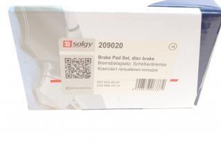Compre 209020 Solgy Sapatas do freio traseiras de disco