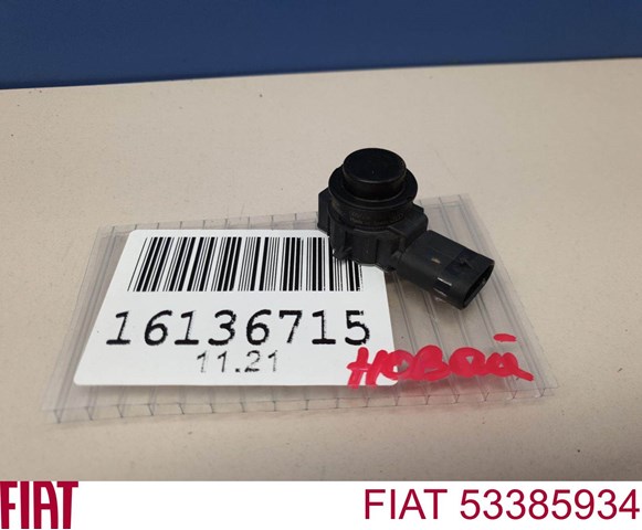 Compre 53385934 Fiat/Alfa/Lancia Sensor dianteiro de sinalização de estacionamento (sensor de estacionamento)
