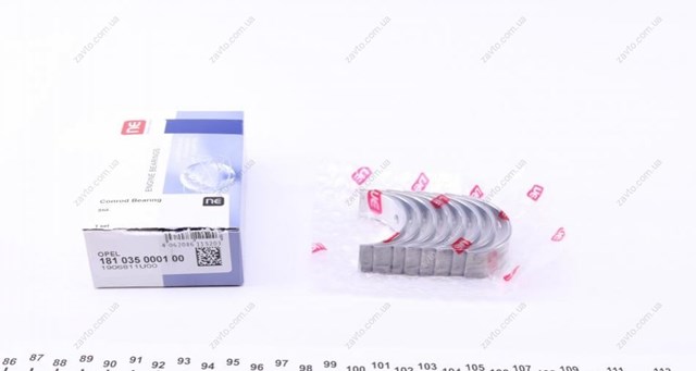 Folhas inseridas de cambota de biela, kit, padrão (STD) NE/NPR 181035000100