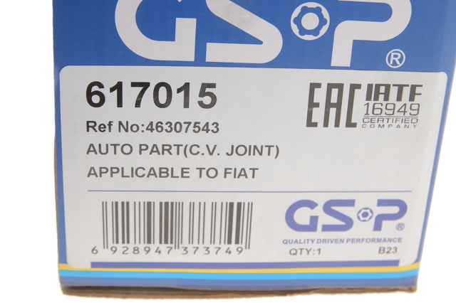 Junta homocinética interna dianteira GSP 617015 preço, a partir de 67,56 USD