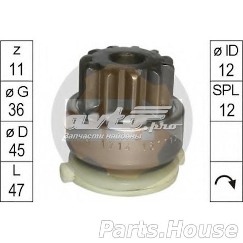 Compre ZN1714 ZEN Roda-livre do motor de arranco
