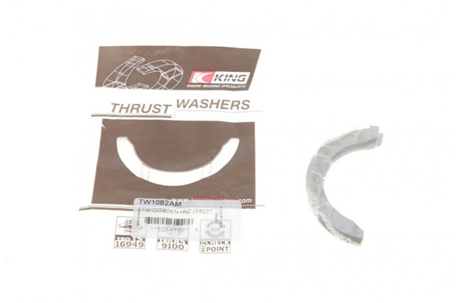9810589680 Fiat/Alfa/Lancia Semianel de suporte (de carreira) de cambota, STD, kit
