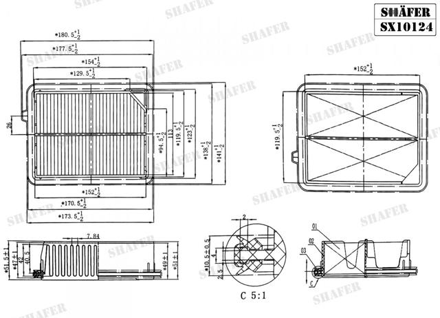 Compre SX10124 Shafer Filtro de ar